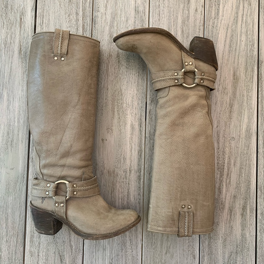 Gray Knee High Boots by Frye (7.5)